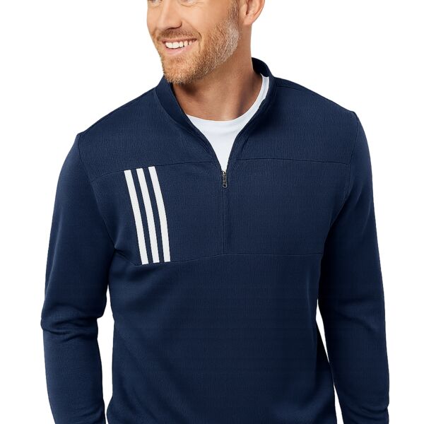 3-Stripes Double Knit Quarter-Zip Pullover Thumbnail
