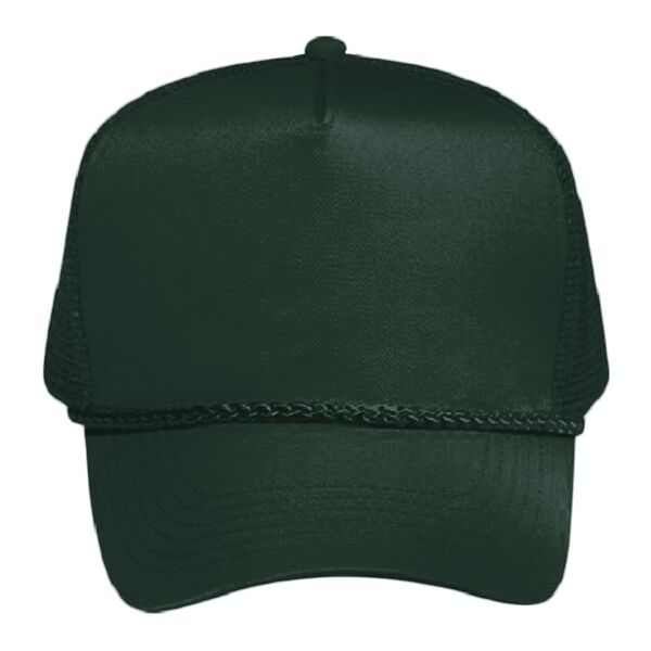 Cotton Blend Twill Five Panel Pro Mesh Back Trucker Hat Thumbnail