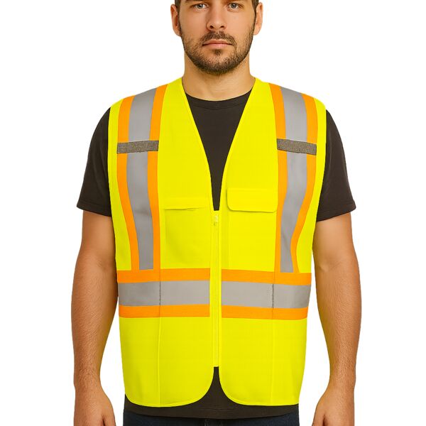 Traffic Vest with Zipper Thumbnail