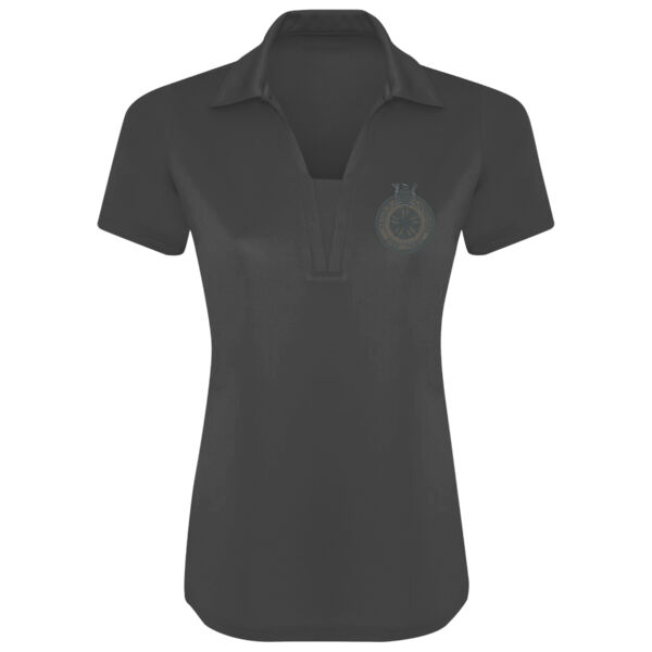 Coal Harbour Tonal Grey Ladies Sport Shirt Thumbnail