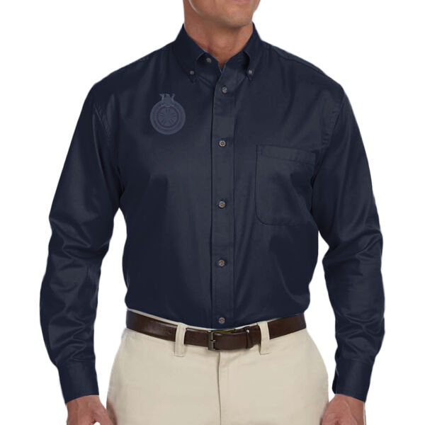 Navy Tonal Everyday Long Sleeve Shirt Thumbnail