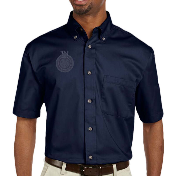 Navy Tonal Short Sleeve Long Sleeve Shirt Thumbnail